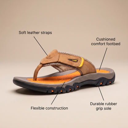 Grip-Sole Sandals in Bronze – ZOCOIFY