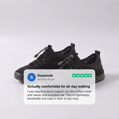 Airflow Walking Shoes in Black – ZOCOIFY