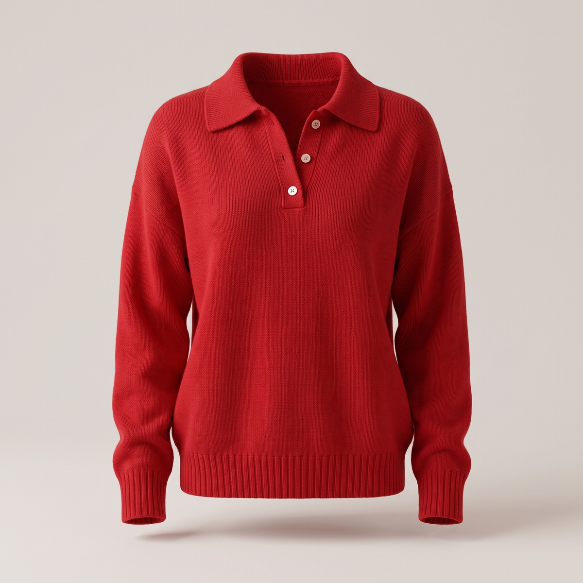 Women’s Soft Knit Sweater in Red – ZOCOIFY