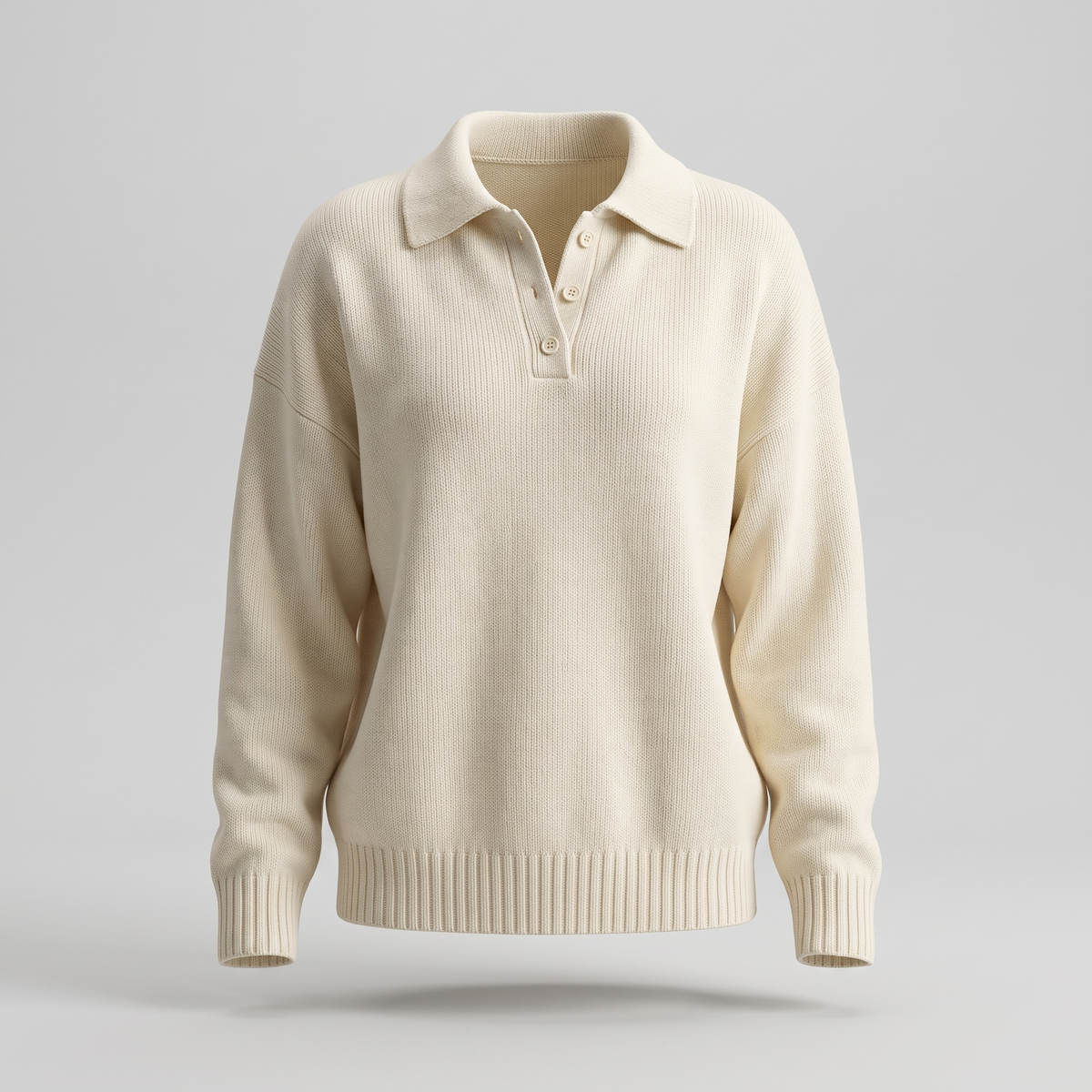 Women’s Soft Knit Sweater in Cream – ZOCOIFY