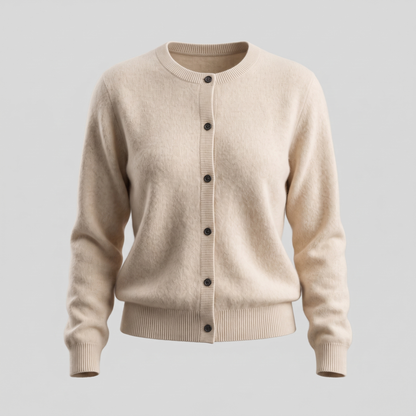 Button-Up Knit Sweater in Beige – ZOCOIFY