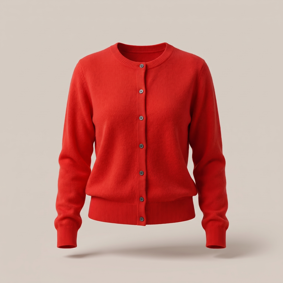 Button-Up Knit Sweater in Red – ZOCOIFY