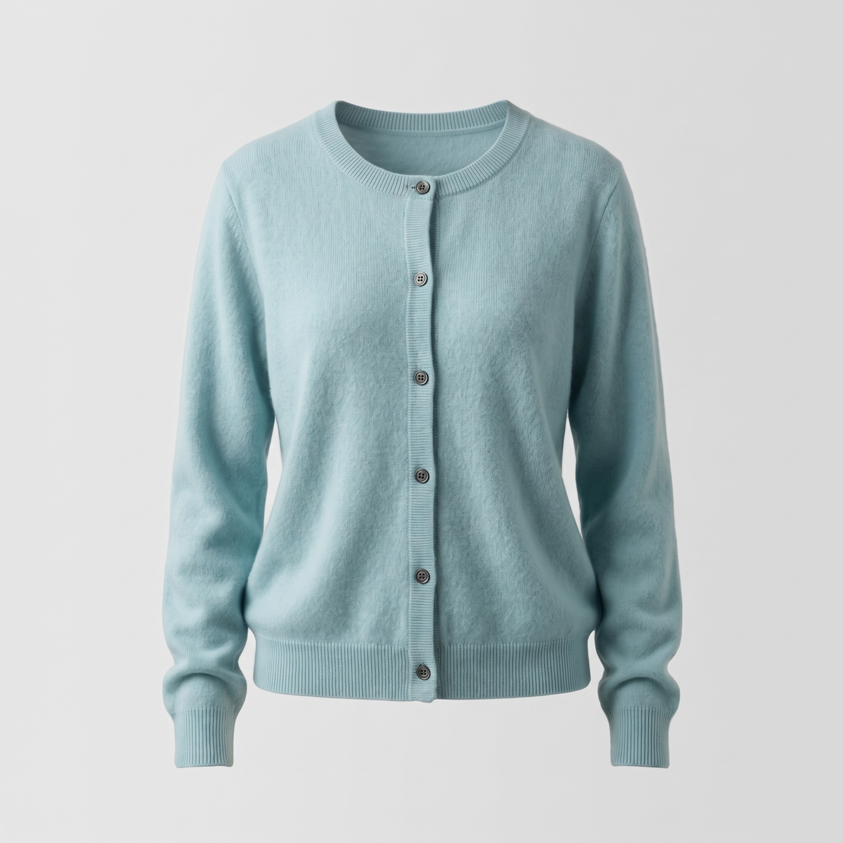 Button-Up Knit Sweater in Mint Green – ZOCOIFY