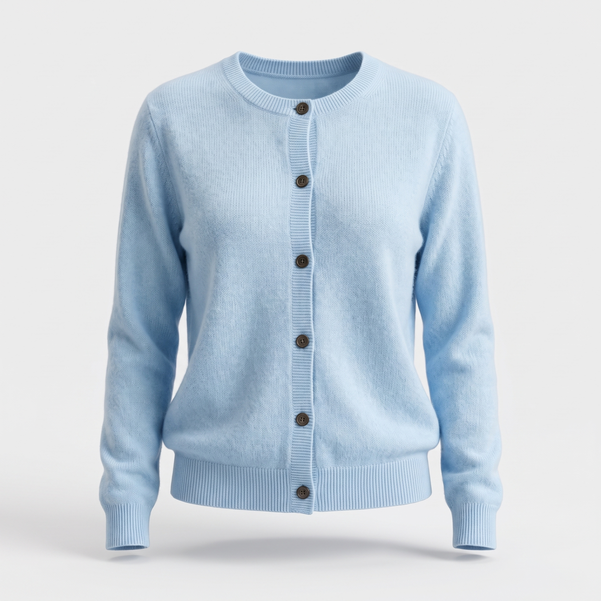 Button-Up Knit Sweater in Sky Blue – ZOCOIFY