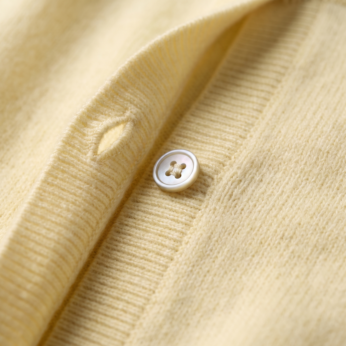 Button-Up Knit Sweater in Yellow – ZOCOIFY