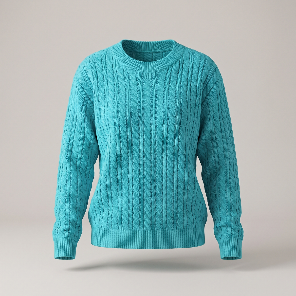 Cable Knit Sweater in Sky Blue – ZOCOIFY