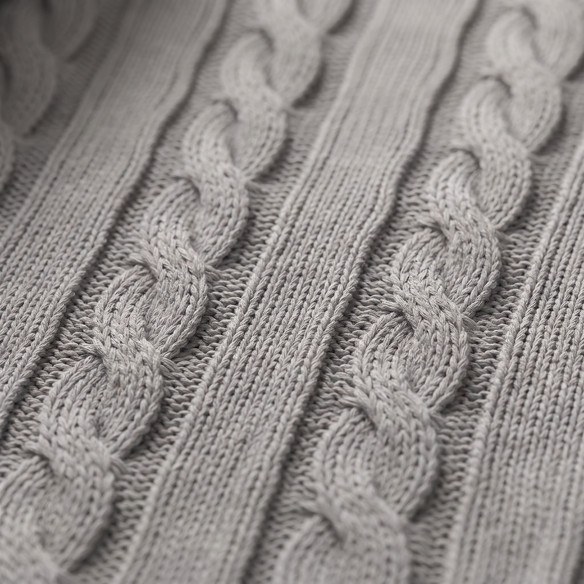 Cable Knit Sweater in Grey – ZOCOIFY