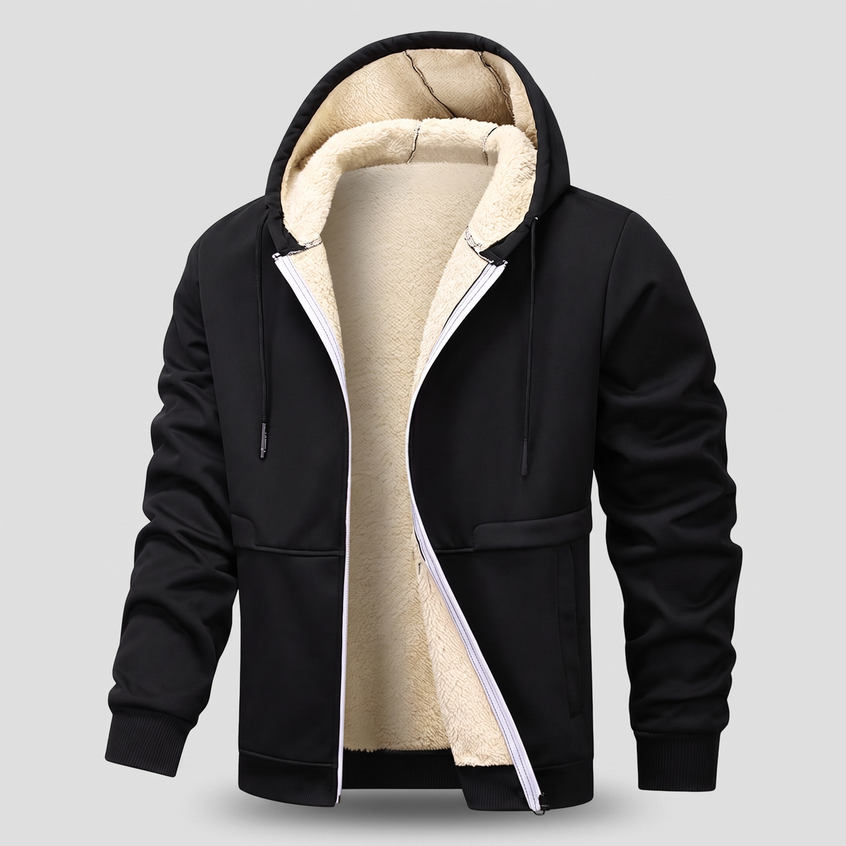 Teddy-Lined Zip Jacket – ZOCOIFY