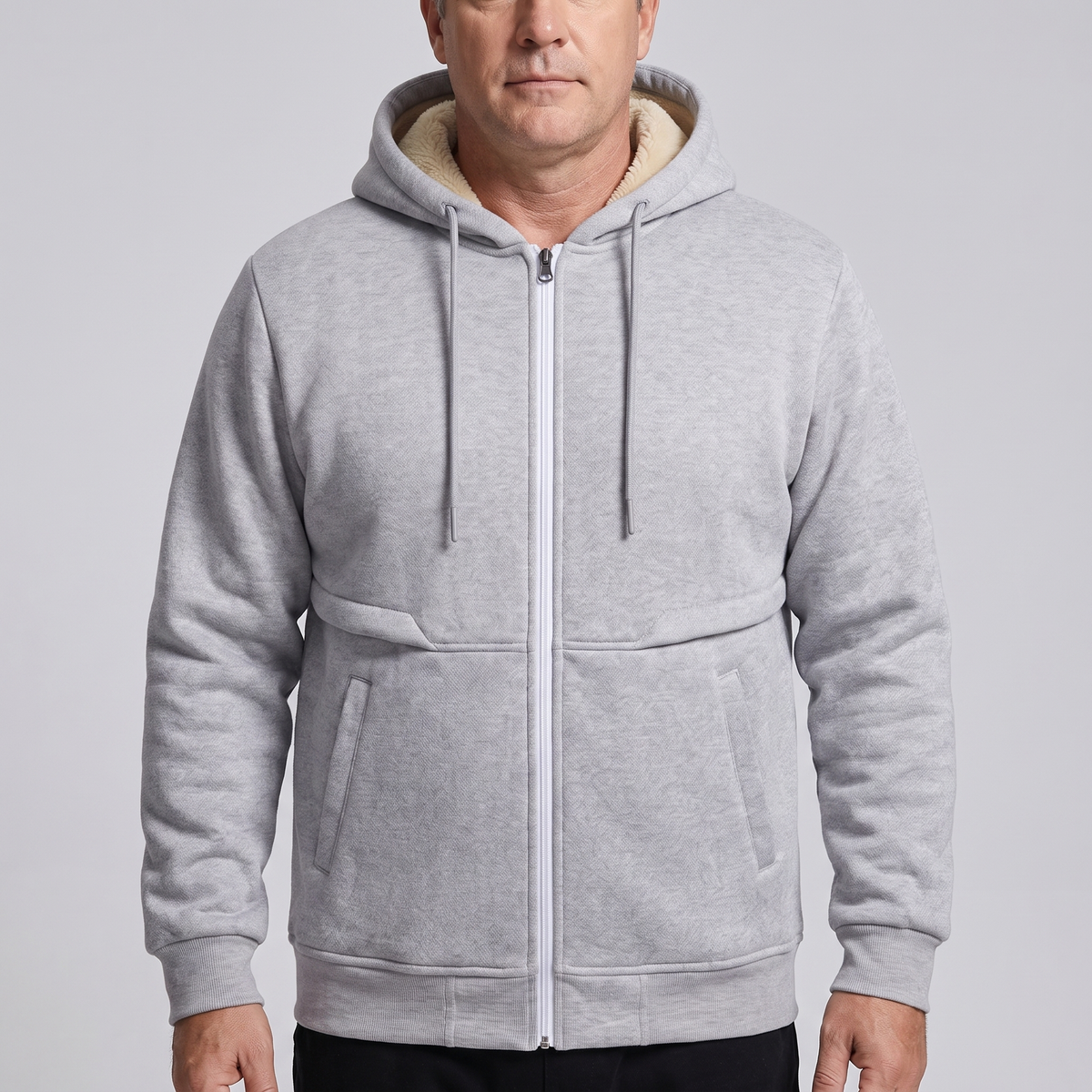 Teddy-Lined Zip Jacket – ZOCOIFY
