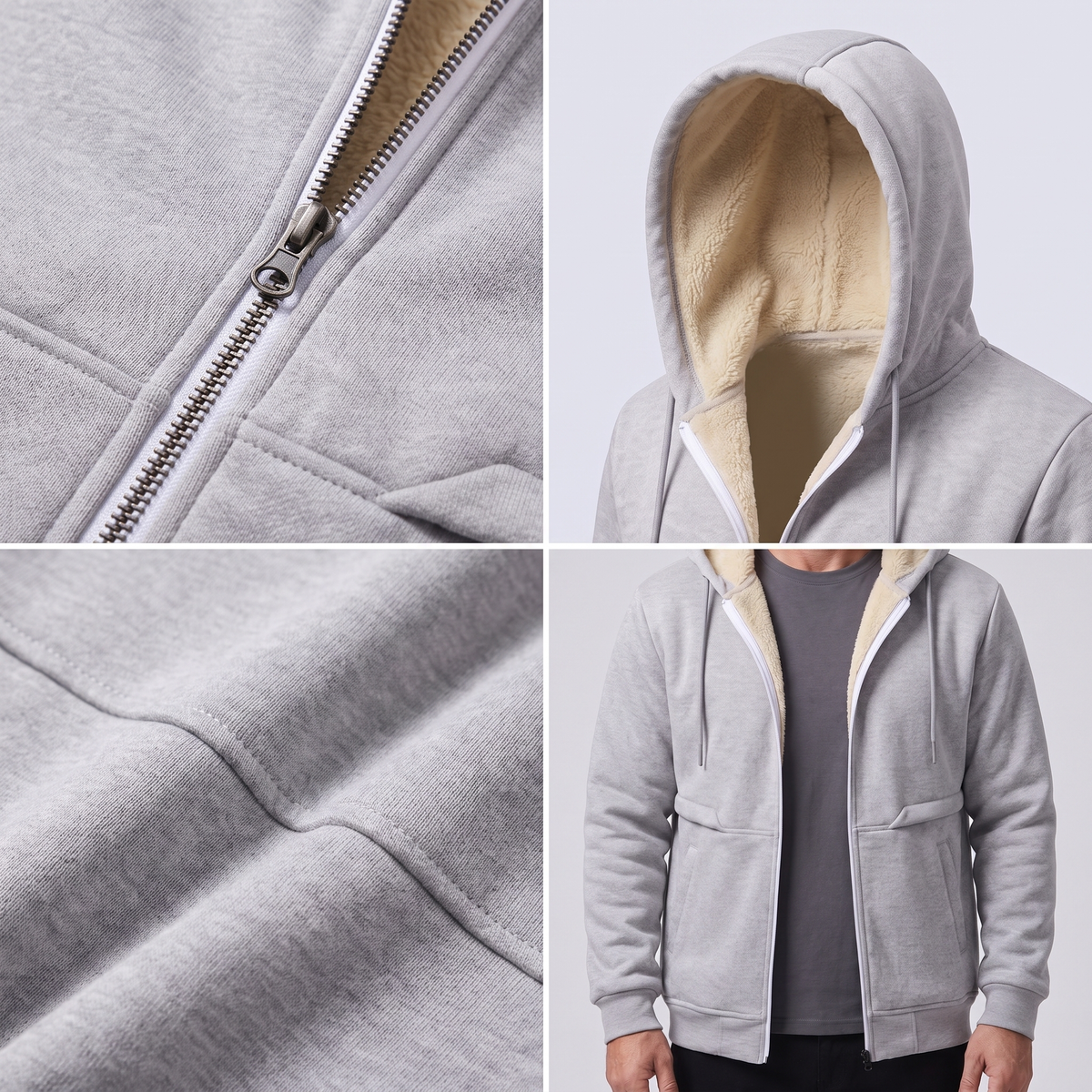 Teddy-Lined Zip Jacket – ZOCOIFY
