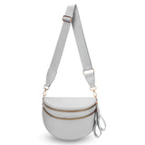 ZOCOIFY Everyday Roomy Crossbody Bag, Light Gray