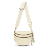 ZOCOIFY Everyday Roomy Crossbody Bag, Beige Dot