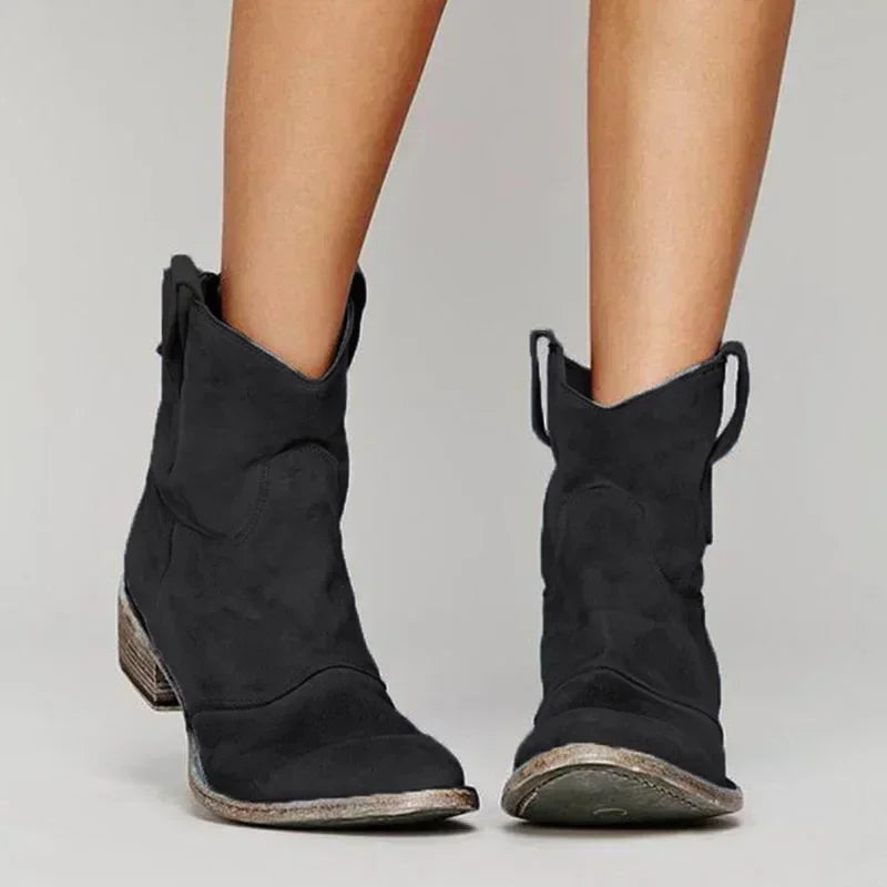 Zocoify™ Western-Inspired Ankle Boots