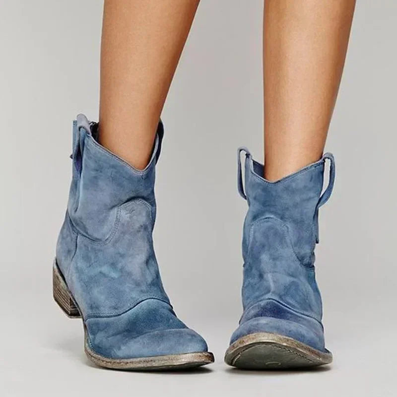 Zocoify™ Western-Inspired Ankle Boots