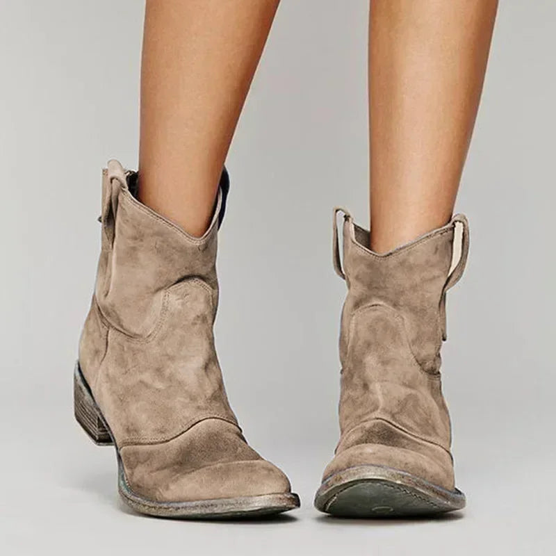 Zocoify™ Western-Inspired Ankle Boots