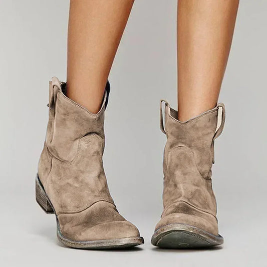 Zocoify™ Western-Inspired Ankle Boots