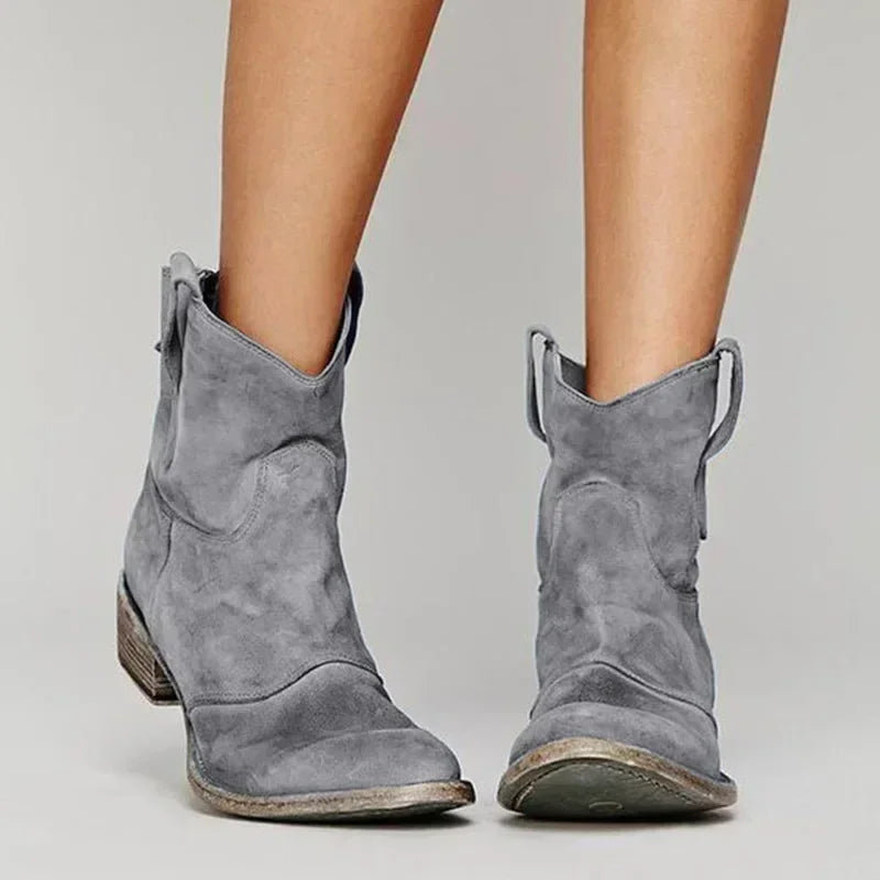 Zocoify™ Western-Inspired Ankle Boots