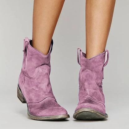 Zocoify™ Western-Inspired Ankle Boots