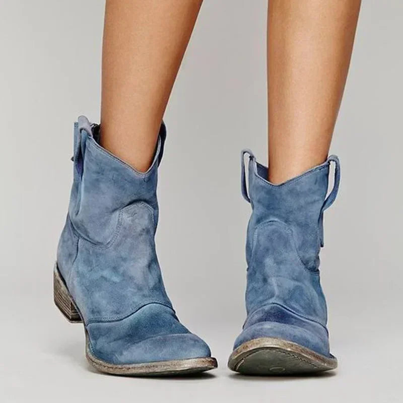 Zocoify™ Western-Inspired Ankle Boots