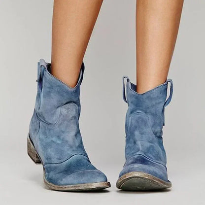 Zocoify™ Western-Inspired Ankle Boots