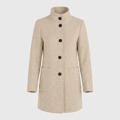 All-Season Comfort Coat in Beige – ZOCOIFY