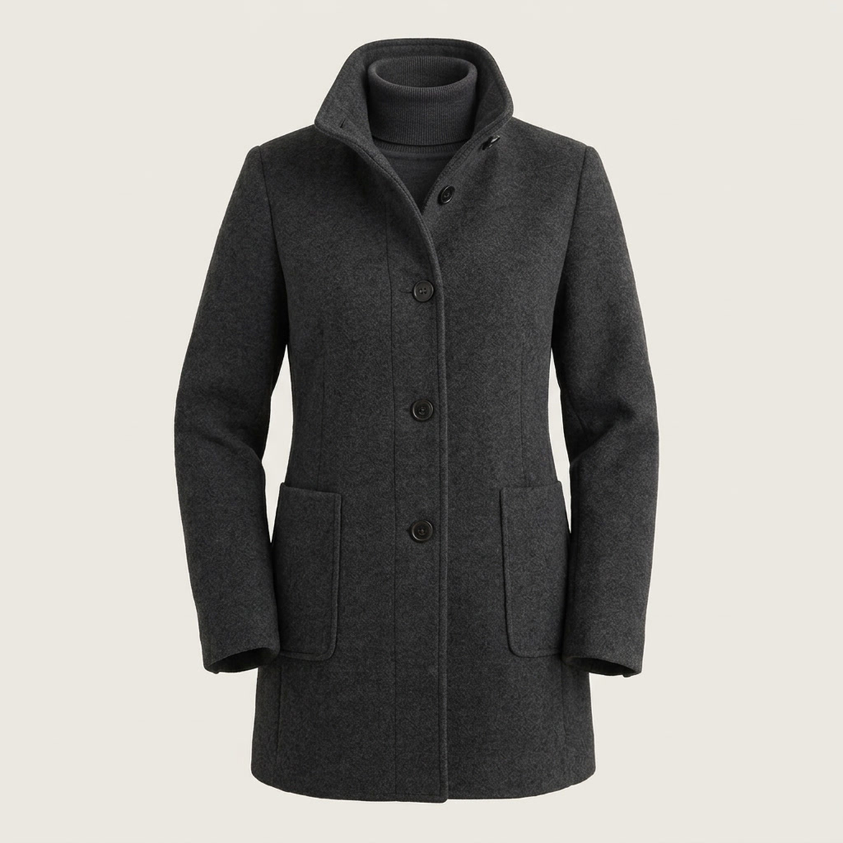 All-Season Comfort Coat in Black – ZOCOIFY