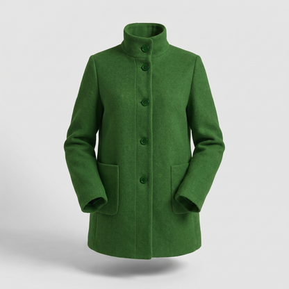 All-Season Comfort Coat in Green – ZOCOIFY