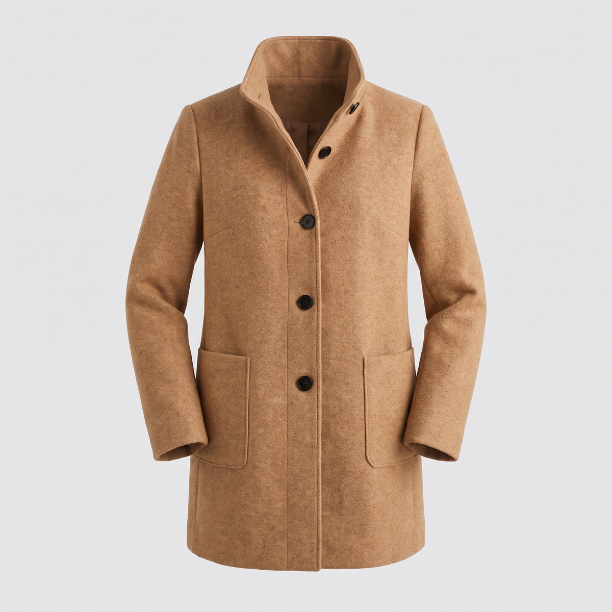 All-Season Comfort Coat in Khaki – ZOCOIFY