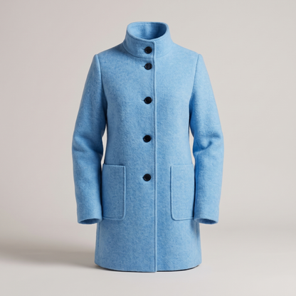 All-Season Comfort Coat in Light Blue – ZOCOIFY