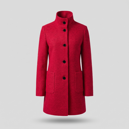 All-Season Comfort Coat in Red – ZOCOIFY