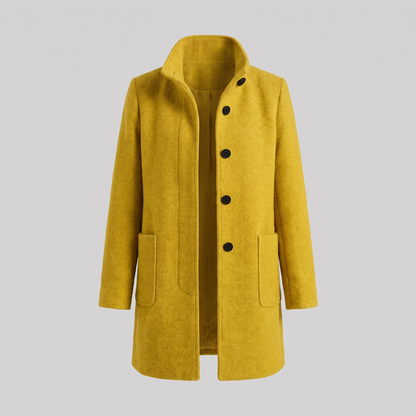 All-Season Comfort Coat in Yellow – ZOCOIFY