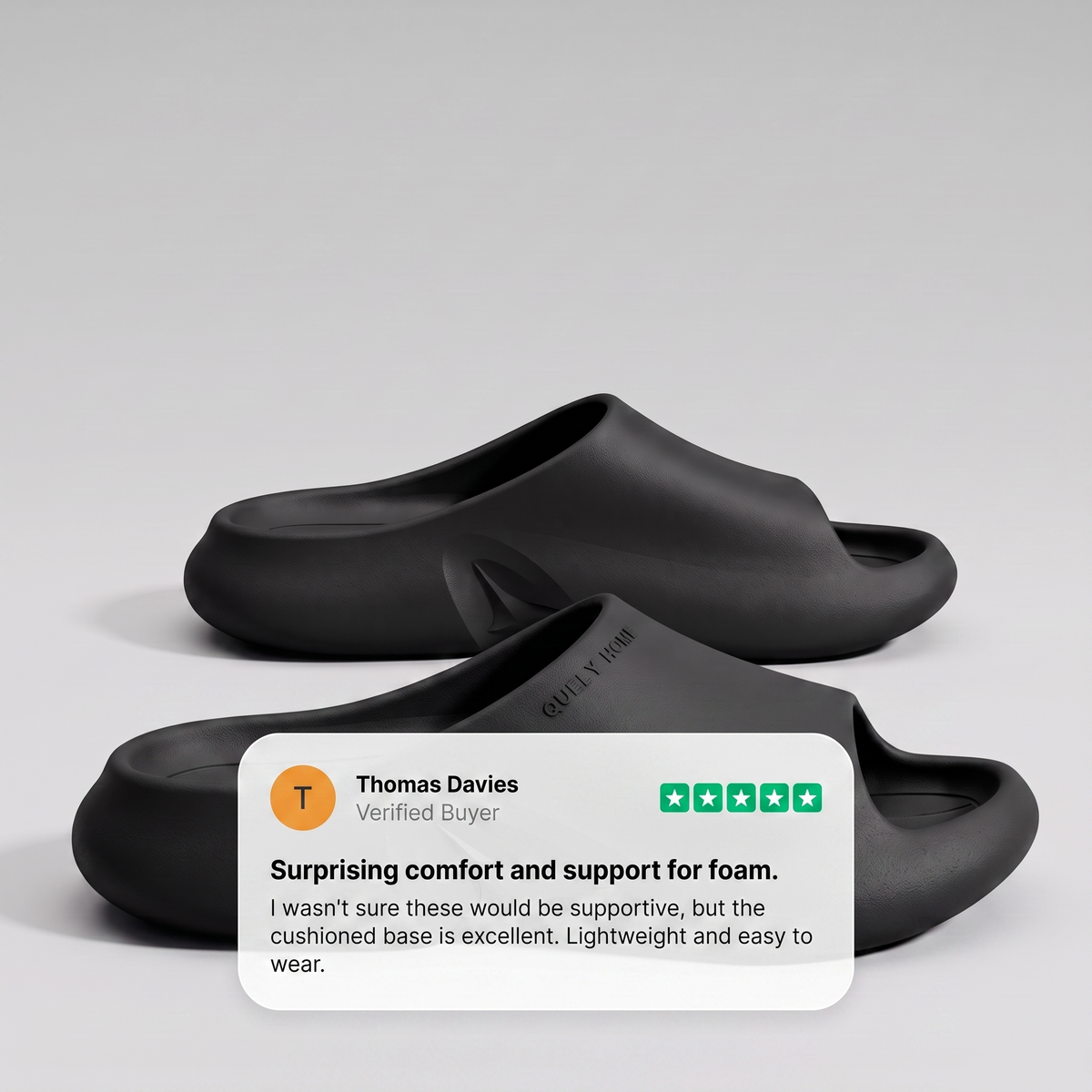 Foam Slides in Black – ZOCOIFY